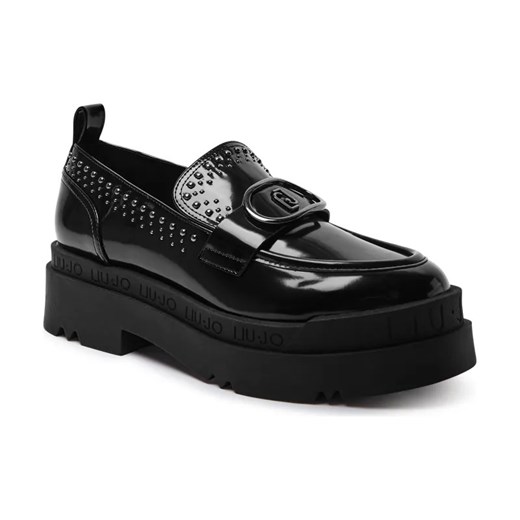 Liu Jo Loafersy LOVE 58 | z dodatkiem skóry ze sklepu Gomez Fashion Store w kategorii Półbuty damskie - zdjęcie 184303155