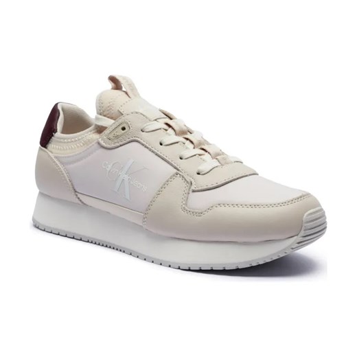 Calvin Klein Jeans Skórzane sneakersy RETRO RUNNER ze sklepu Gomez Fashion Store w kategorii Buty sportowe męskie - zdjęcie 184303285