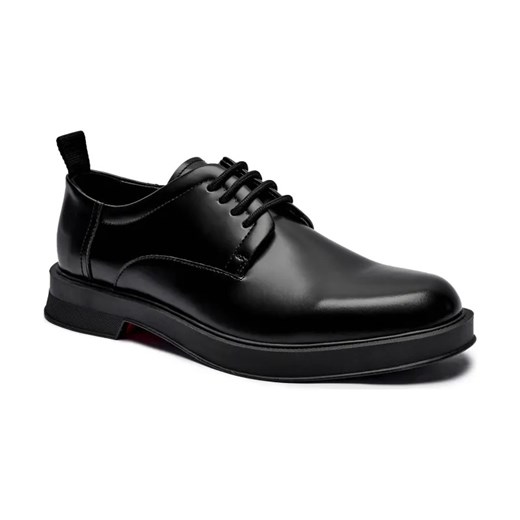 HUGO Skórzane derby Lenner_Derb_bo ze sklepu Gomez Fashion Store w kategorii Buty eleganckie męskie - zdjęcie 184303308