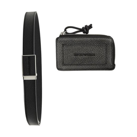 Emporio Armani Skórzany pasek + saszetka ze sklepu Gomez Fashion Store w kategorii Paski męskie - zdjęcie 184303326