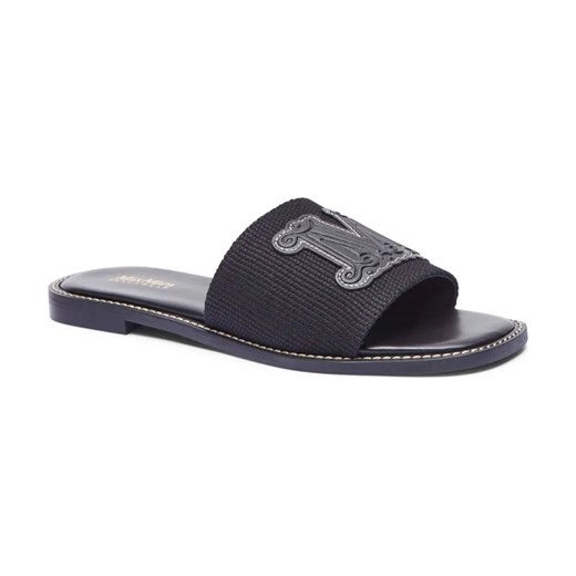 Max Mara Leisure Klapki GENE | z dodatkiem skóry ze sklepu Gomez Fashion Store w kategorii Klapki damskie - zdjęcie 184303437