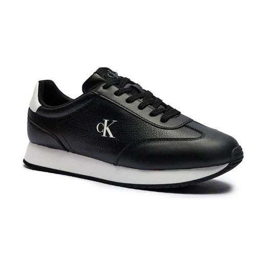 Calvin Klein Jeans Skórzane sneakersy RUNNER ze sklepu Gomez Fashion Store w kategorii Buty sportowe męskie - zdjęcie 184303446
