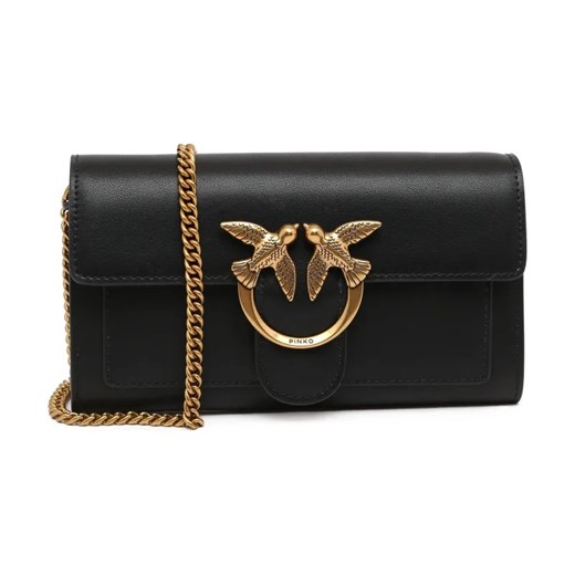 Pinko Skórzana listonoszka LOVE ONE WALLET C VITELLO SETA ze sklepu Gomez Fashion Store w kategorii Listonoszki - zdjęcie 184303586