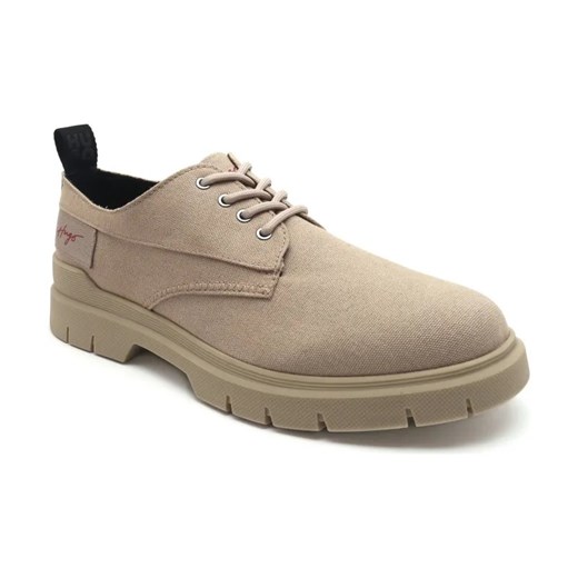HUGO Derby Ryan | z dodatkiem skóry ze sklepu Gomez Fashion Store w kategorii Buty eleganckie męskie - zdjęcie 184303625