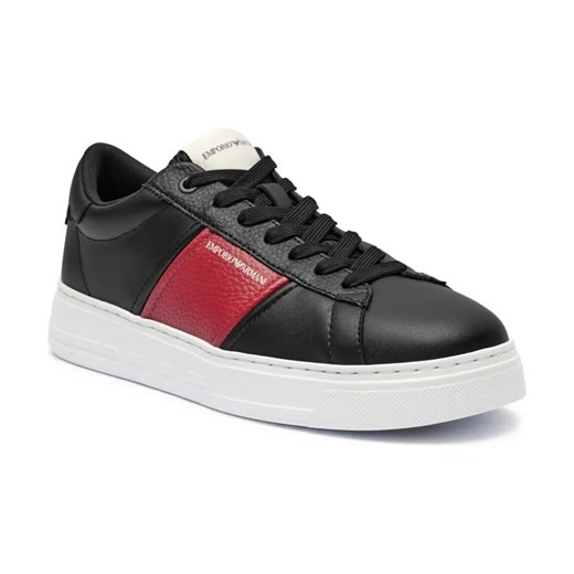 Emporio Armani Skórzane sneakersy ze sklepu Gomez Fashion Store w kategorii Buty sportowe męskie - zdjęcie 184303677