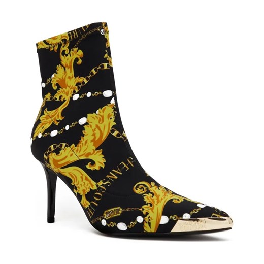 Versace Jeans Couture Botki | z dodatkiem skóry ze sklepu Gomez Fashion Store w kategorii Botki - zdjęcie 184303686