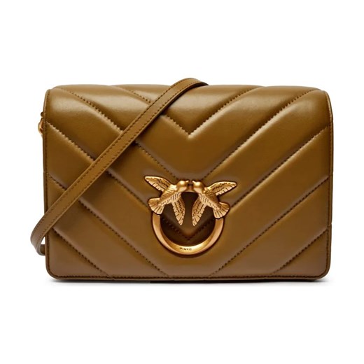 Pinko Skórzana torebka na ramię LOVE CLICK CLASSIC ze sklepu Gomez Fashion Store w kategorii Listonoszki - zdjęcie 184303689