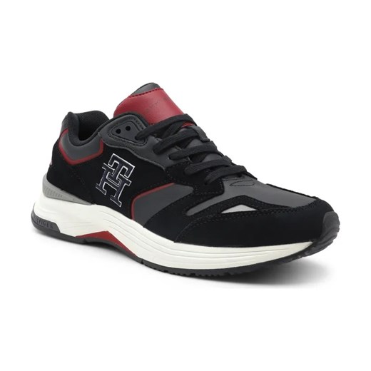 Tommy Hilfiger Sneakersy MONOGRAM | z dodatkiem skóry ze sklepu Gomez Fashion Store w kategorii Buty sportowe męskie - zdjęcie 184303706