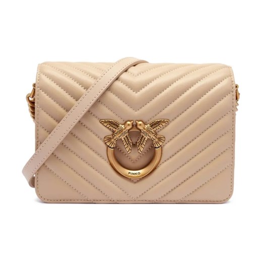 Pinko Skórzana torebka na ramię LOVE CLICK MINI SHEEP ze sklepu Gomez Fashion Store w kategorii Listonoszki - zdjęcie 184303725