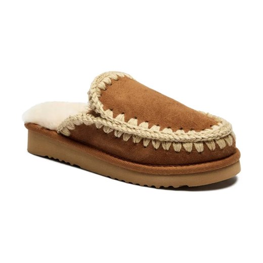 MOU Skórzane obuwie domowe ESKIMO | z dodatkiem wełny Mou 39 wyprzedaż Gomez Fashion Store