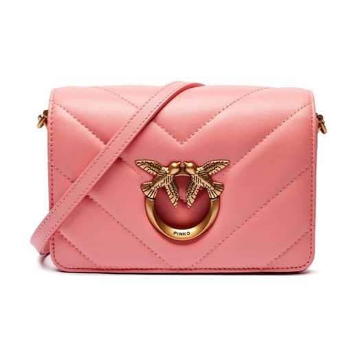 Pinko Skórzana torebka na ramię LOVE CLICK MINII ze sklepu Gomez Fashion Store w kategorii Listonoszki - zdjęcie 184303838