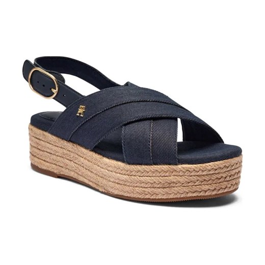 Tommy Hilfiger Sandały | z dodatkiem skóry ze sklepu Gomez Fashion Store w kategorii Sandały damskie - zdjęcie 184303946