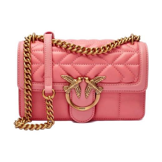 Pinko Skórzana torebka na ramię Quilted Love Birds ze sklepu Gomez Fashion Store w kategorii Listonoszki - zdjęcie 184304115
