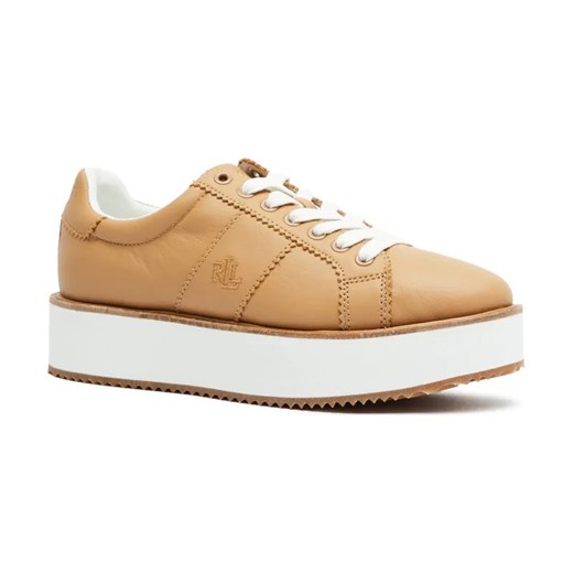 LAUREN RALPH LAUREN Skórzane sneakersy AMELIA ze sklepu Gomez Fashion Store w kategorii Buty sportowe damskie - zdjęcie 184304155