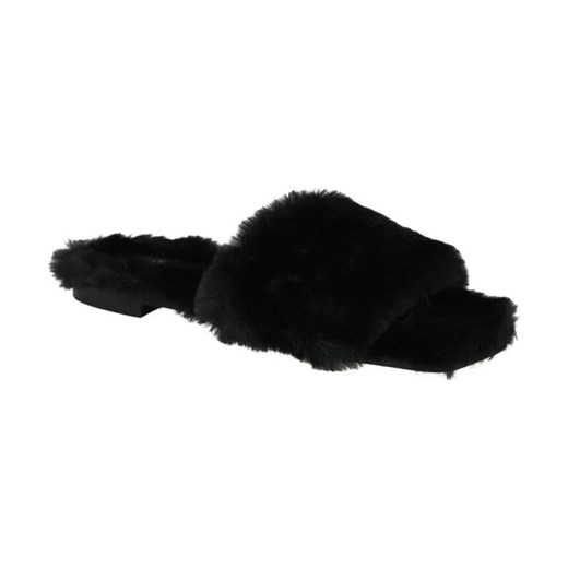 HUGO Obuwie domowe Lola Slipper-Fur | z dodatkiem skóry ze sklepu Gomez Fashion Store w kategorii Kapcie damskie - zdjęcie 184304336