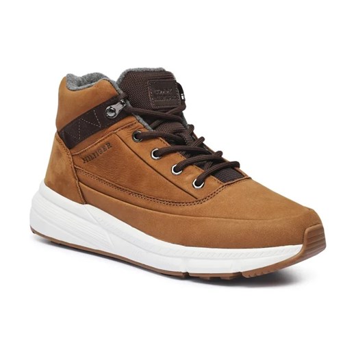 Tommy Hilfiger Skórzane sneakersy NUBUCK ze sklepu Gomez Fashion Store w kategorii Buty sportowe męskie - zdjęcie 184304357