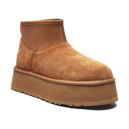 UGG Skórzane śniegowce Classic Mini Dipper | z dodatkiem wełny ze sklepu Gomez Fashion Store w kategorii Śniegowce damskie - zdjęcie 184304419