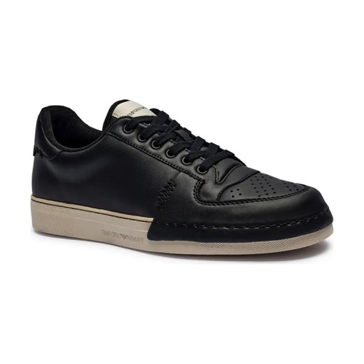 Emporio Armani Skórzane sneakersy ze sklepu Gomez Fashion Store w kategorii Buty sportowe męskie - zdjęcie 184304508