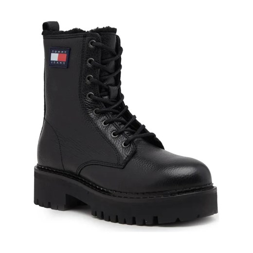 Tommy Jeans Skórzane botki ze sklepu Gomez Fashion Store w kategorii Workery damskie - zdjęcie 184304509
