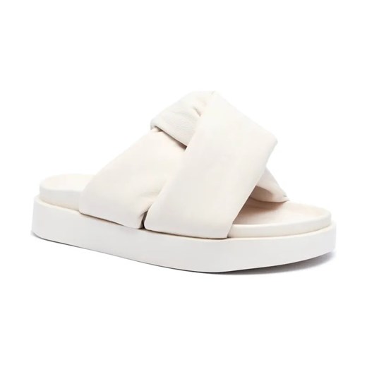 INUIKII Skórzane klapki soft crossed ze sklepu Gomez Fashion Store w kategorii Klapki damskie - zdjęcie 184304576
