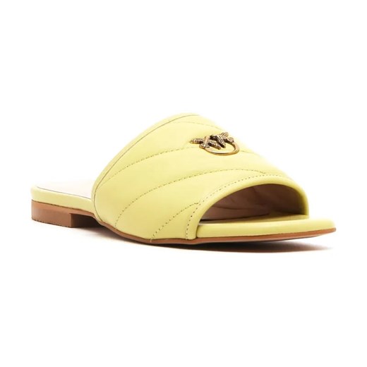 Pinko Skórzane klapki MOLLY ze sklepu Gomez Fashion Store w kategorii Klapki damskie - zdjęcie 184304749