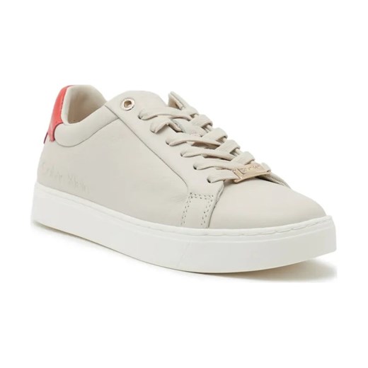 Calvin Klein Skórzane trampki CUPSOLE LACE UP ze sklepu Gomez Fashion Store w kategorii Trampki damskie - zdjęcie 184304755