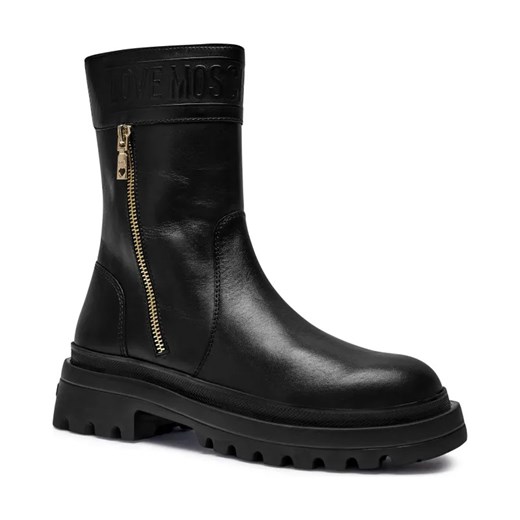 Love Moschino Skórzane botki HER50 ze sklepu Gomez Fashion Store w kategorii Botki - zdjęcie 184304795