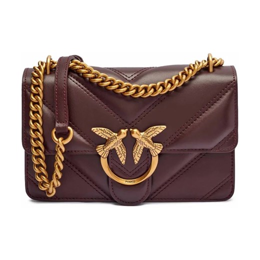 Pinko Skórzana torebka na ramię LOVE ONE MINI ze sklepu Gomez Fashion Store w kategorii Listonoszki - zdjęcie 184304797