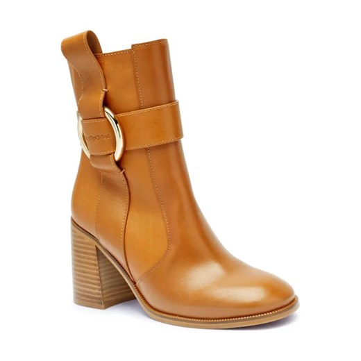 See By Chloé Skórzane botki na słupku ze sklepu Gomez Fashion Store w kategorii Botki - zdjęcie 184304876