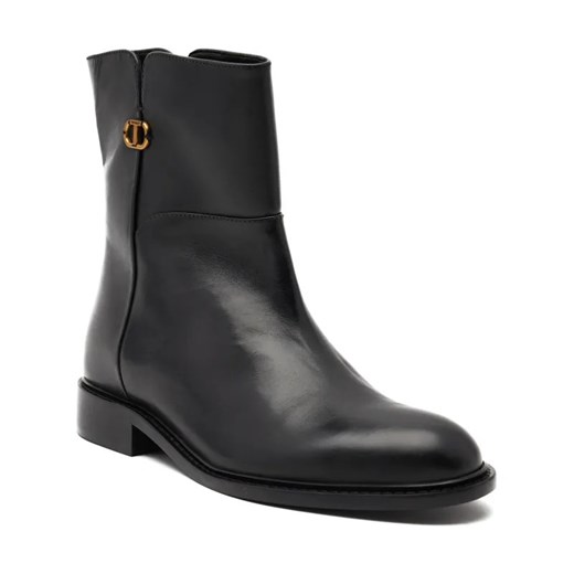 TWINSET Skórzane botki BIKER ze sklepu Gomez Fashion Store w kategorii Workery damskie - zdjęcie 184304986