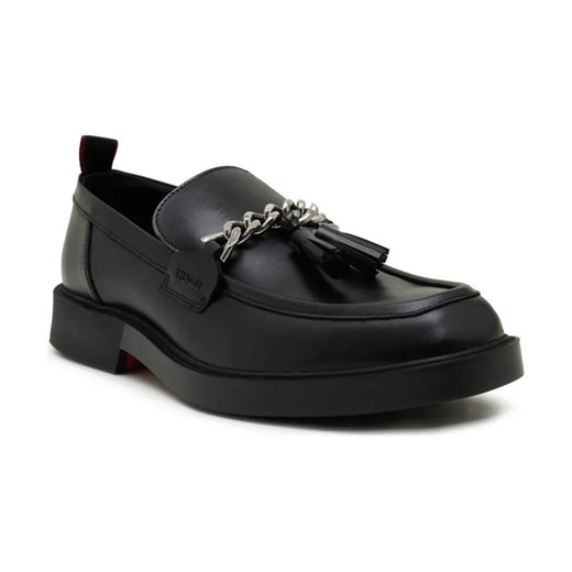 HUGO Skórzane loafersy Iker_mocc_lt ze sklepu Gomez Fashion Store w kategorii Mokasyny męskie - zdjęcie 184305069