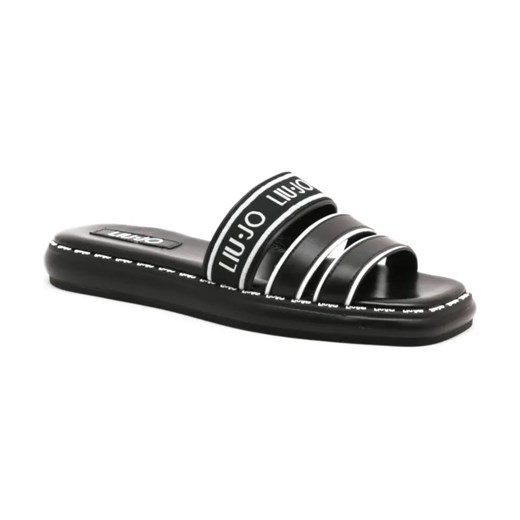 Liu Jo Klapki AMELIA 09 | z dodatkiem skóry ze sklepu Gomez Fashion Store w kategorii Klapki damskie - zdjęcie 184305156