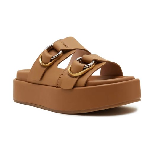 Pinko Skórzane klapki FLORES ze sklepu Gomez Fashion Store w kategorii Klapki damskie - zdjęcie 184305197