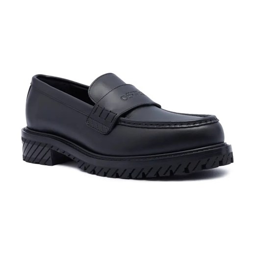 OFF-WHITE Skórzane loafersy ze sklepu Gomez Fashion Store w kategorii Mokasyny męskie - zdjęcie 184305316