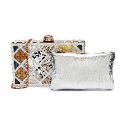 Kurt Geiger Torebka na ramię + saszetka CRYSTAL QUILT ze sklepu Gomez Fashion Store w kategorii Kopertówki - zdjęcie 184305385