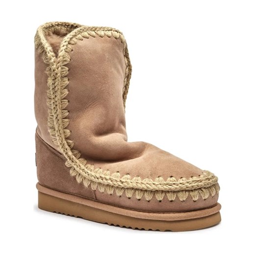 MOU Skórzane śniegowce Eskimo 24 | z dodatkiem wełny ze sklepu Gomez Fashion Store w kategorii Śniegowce damskie - zdjęcie 184305438