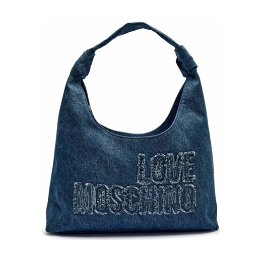 Love Moschino Jeansowa shopperka ze sklepu Gomez Fashion Store w kategorii Torby Shopper bag - zdjęcie 184305476