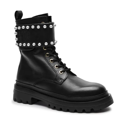 Love Moschino Skórzane botki ze sklepu Gomez Fashion Store w kategorii Workery damskie - zdjęcie 184305486