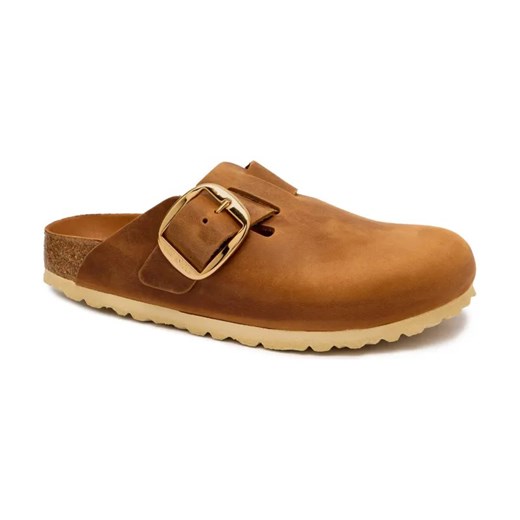 Birkenstock Skórzane mule Boston | narrow fit ze sklepu Gomez Fashion Store w kategorii Klapki damskie - zdjęcie 184305495