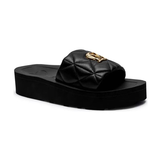 Love Moschino Skórzane klapki ze sklepu Gomez Fashion Store w kategorii Klapki damskie - zdjęcie 184305509