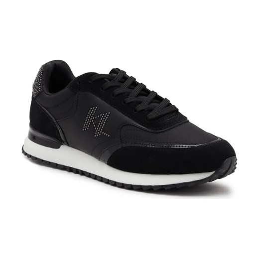 Karl Lagerfeld Sneakersy VELOCITOR II Mono Rivet Lo Lace | z dodatkiem skóry Karl Lagerfeld 41 Gomez Fashion Store wyprzedaż