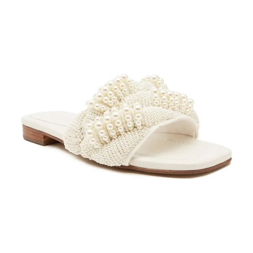 Marc Cain Klapki | z dodatkiem skóry ze sklepu Gomez Fashion Store w kategorii Klapki damskie - zdjęcie 184305668