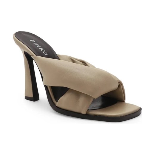 Pinko Skórzane klapki CORINNE SABOT NAPPA Pinko 37 Gomez Fashion Store promocja