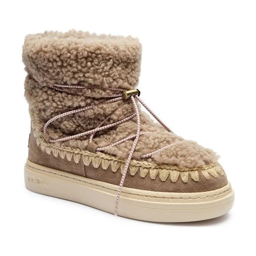 MOU Skórzane śniegowce Eskimo | z dodatkiem wełny ze sklepu Gomez Fashion Store w kategorii Śniegowce damskie - zdjęcie 184305679