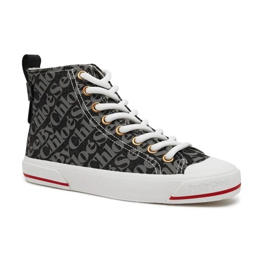 See By Chloé Trampki ARYANA | z dodatkiem skóry ze sklepu Gomez Fashion Store w kategorii Trampki damskie - zdjęcie 184305766