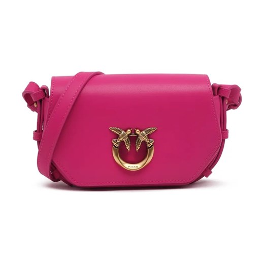Pinko Skórzana listonoszka LOVE CLICK EXAGON BABY VITELLO ze sklepu Gomez Fashion Store w kategorii Listonoszki - zdjęcie 184305775