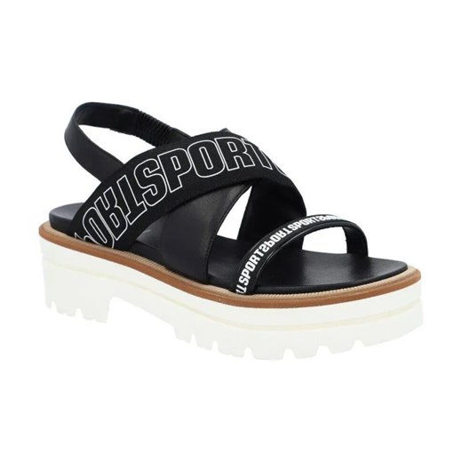 Marc Cain Sandały | z dodatkiem lnu ze sklepu Gomez Fashion Store w kategorii Sandały damskie - zdjęcie 184305835