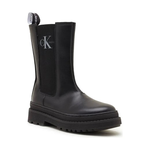 Calvin Klein Jeans Botki | z dodatkiem skóry ze sklepu Gomez Fashion Store w kategorii Buty zimowe dziecięce - zdjęcie 184305926