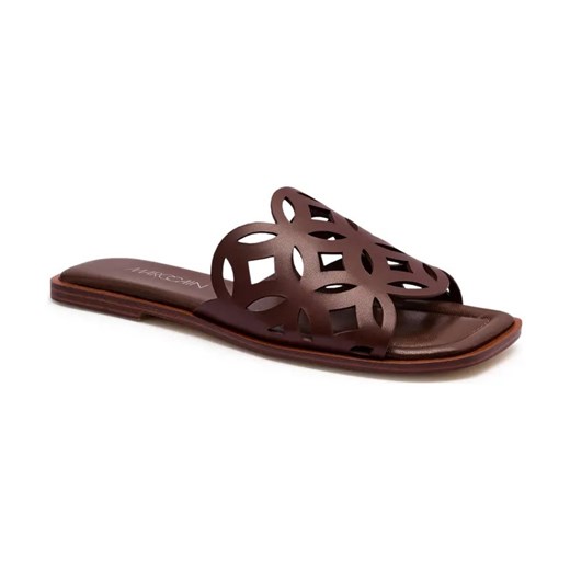 Marc Cain Skórzane klapki ze sklepu Gomez Fashion Store w kategorii Klapki damskie - zdjęcie 184305995