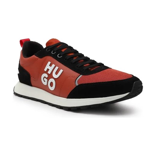 HUGO Sneakersy Icelin | z dodatkiem skóry ze sklepu Gomez Fashion Store w kategorii Buty sportowe męskie - zdjęcie 184306088
